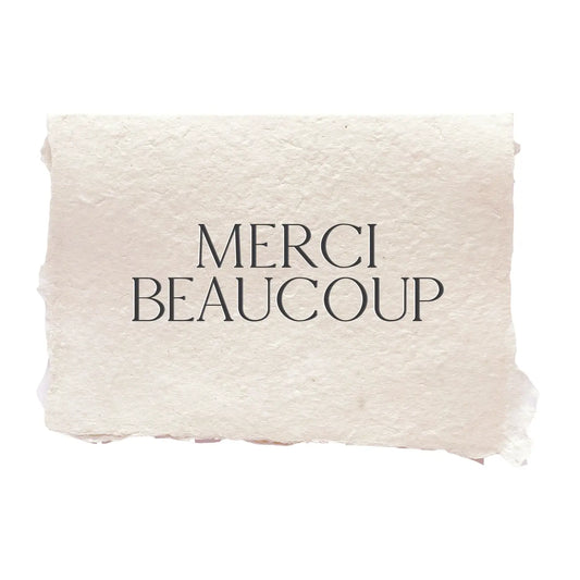 Merci Beaucoup Greeting Card piropo flowers