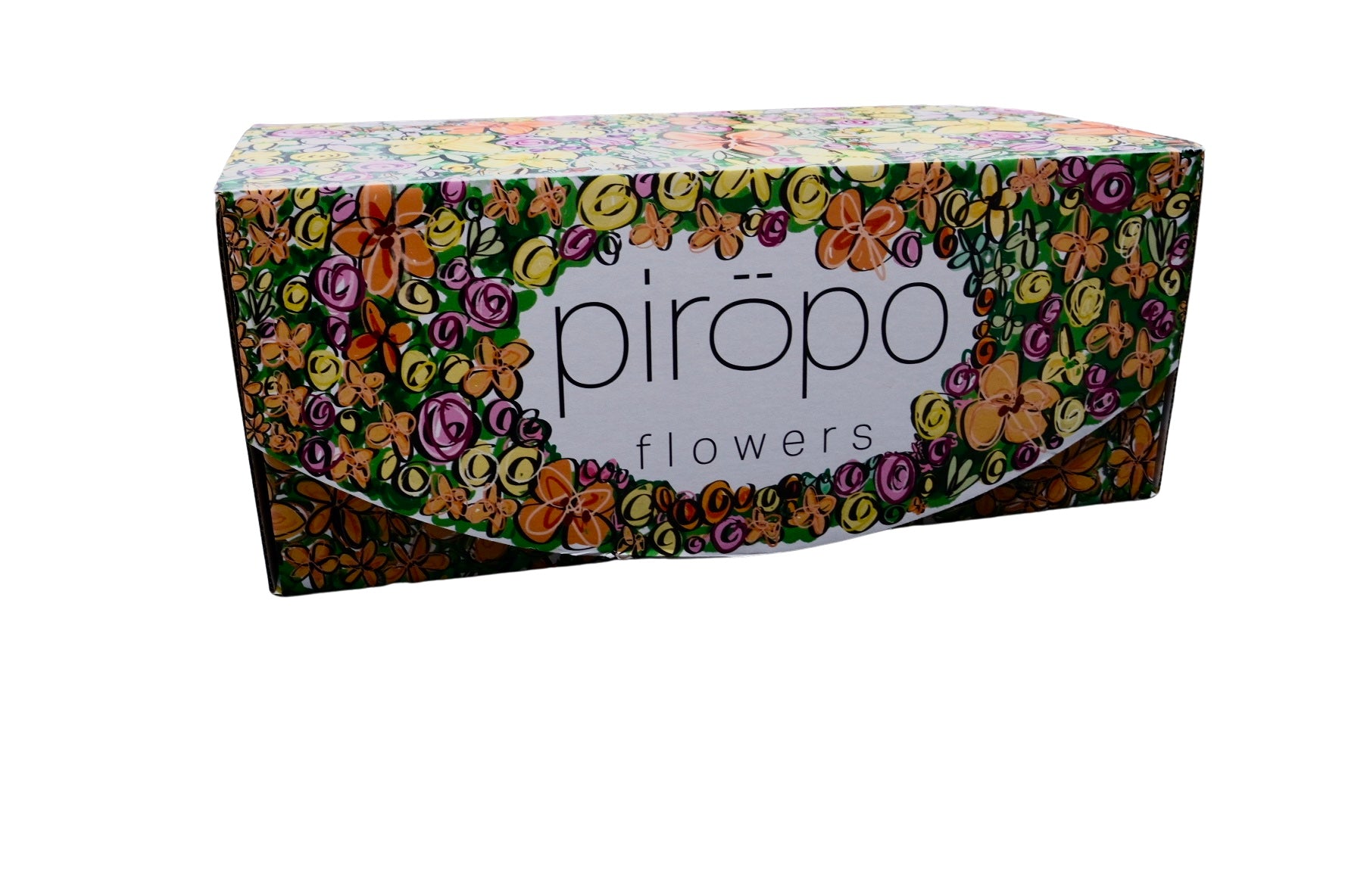 Seasonal flower bouquet with special gift box piropo flowers